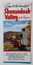 1960s Shenandoah Valley Virginia Vintage Travel Brochure Towns Map Attractions