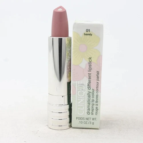 Clinique Dramatically Different Lipstick - 01 Barely - Full Size 0.1 oz/3 g NIB