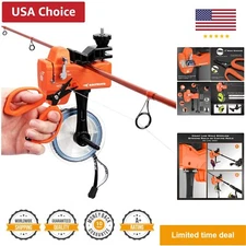 Kalibrate Fishing Line Spooler & 5’’ Braid Scissors - W/Line Counter, Patente...