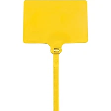 Identification Cable Ties, 120#, 9", Yellow, 100/Case