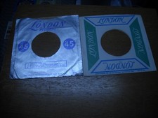 45 COMPANY RECORD SLEEVE. LOT OF TWO DIFFERENT LONDON.