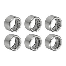 15 x 20 x 12 mm Needle Roller Bearings, 6PCS Steel Open Ends Bearing, Silver