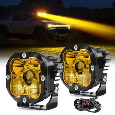 Paar 3 zoll LED Zusatzscheinwerfer 12V 24V Fernscheinwerfer for Offroad LKW 4X4