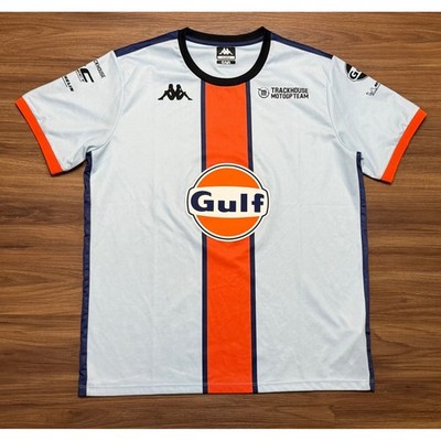 Kappa Trackhouse MotoGP Team Gulf Racing Jersey Shirt Blue Orange Mens Sz XL
