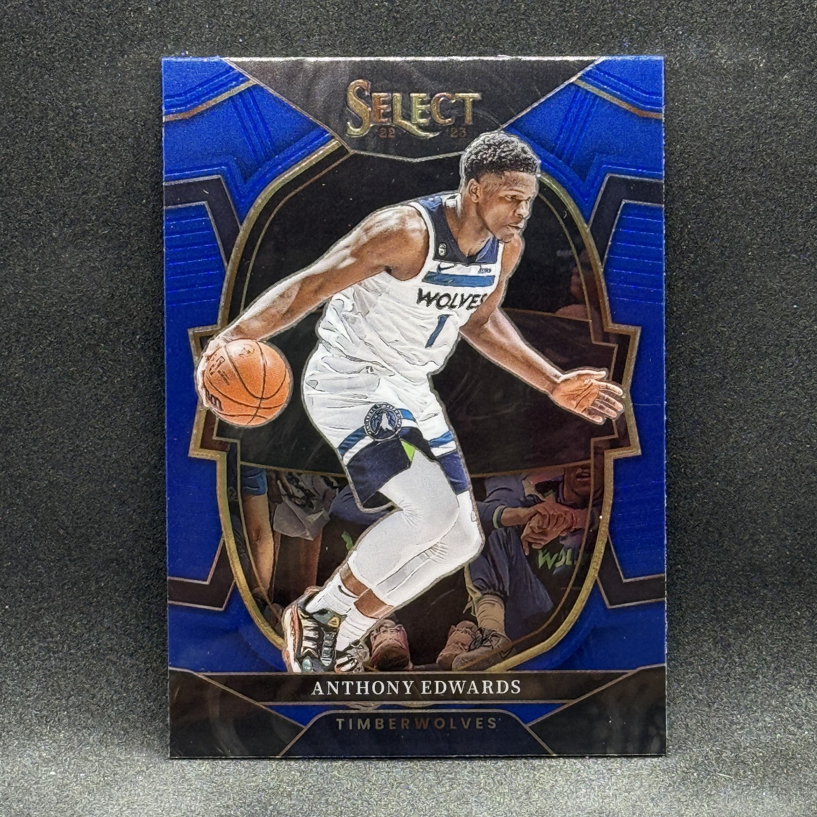 Anthony Edwards BLUE (RETAIL BASE) 2022-23 Panini Select #46 Timberwolves
