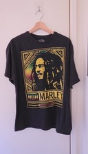Bob Marley Roots Rock Reggae T-Shirt XL Black Graphic Tee