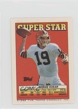 1988 Topps Super Star Sticker Back Cards ( 226) Bernie Kosar Dan Marino HOF 7j0