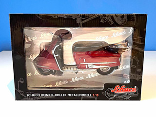 Schuco Heinkel Tourist 103 A 2 Roller 1:10 Metall rot/silber mit OVP 06535