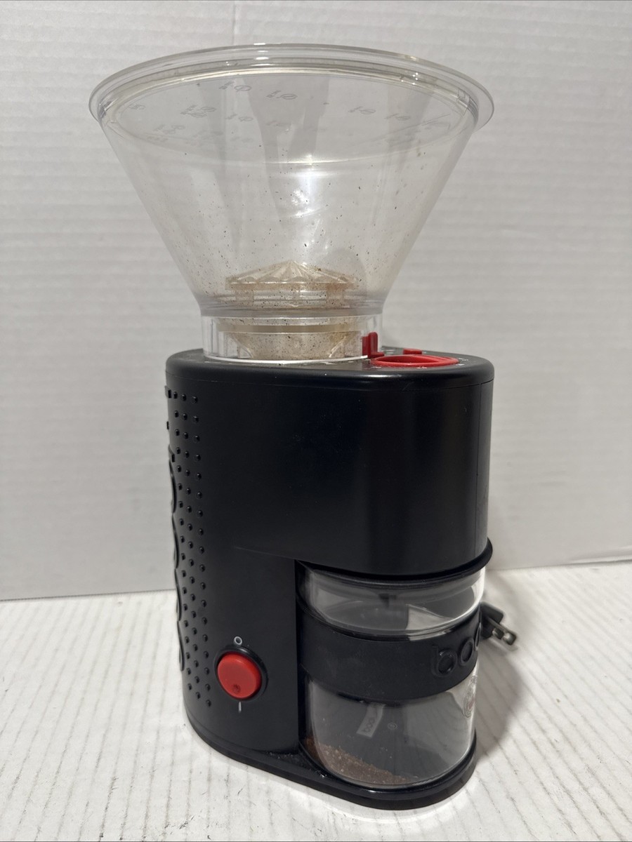 受付番号404出品 Genuine Bodum Bistro Electric Burr Coffee Grinder in Black 10903-3