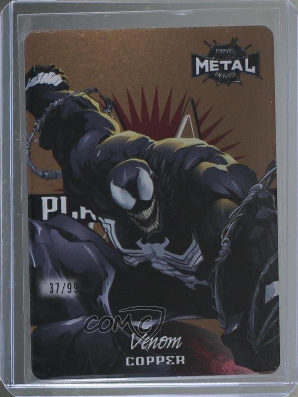 2022 Upper Deck Marvel Metal Universe Spider-Man Planet Copper 37/99 Venom 04f2