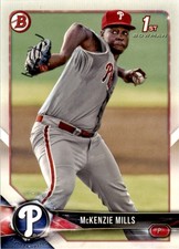 2018 Bowman Prospects McKenzie Mills . Philadelphia Phillies #BP87