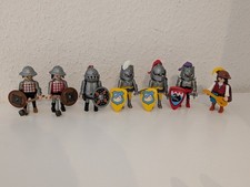 Playmobil Ritter / Mittelalter Figuren Set mit Waffen, Schilden und Musiker