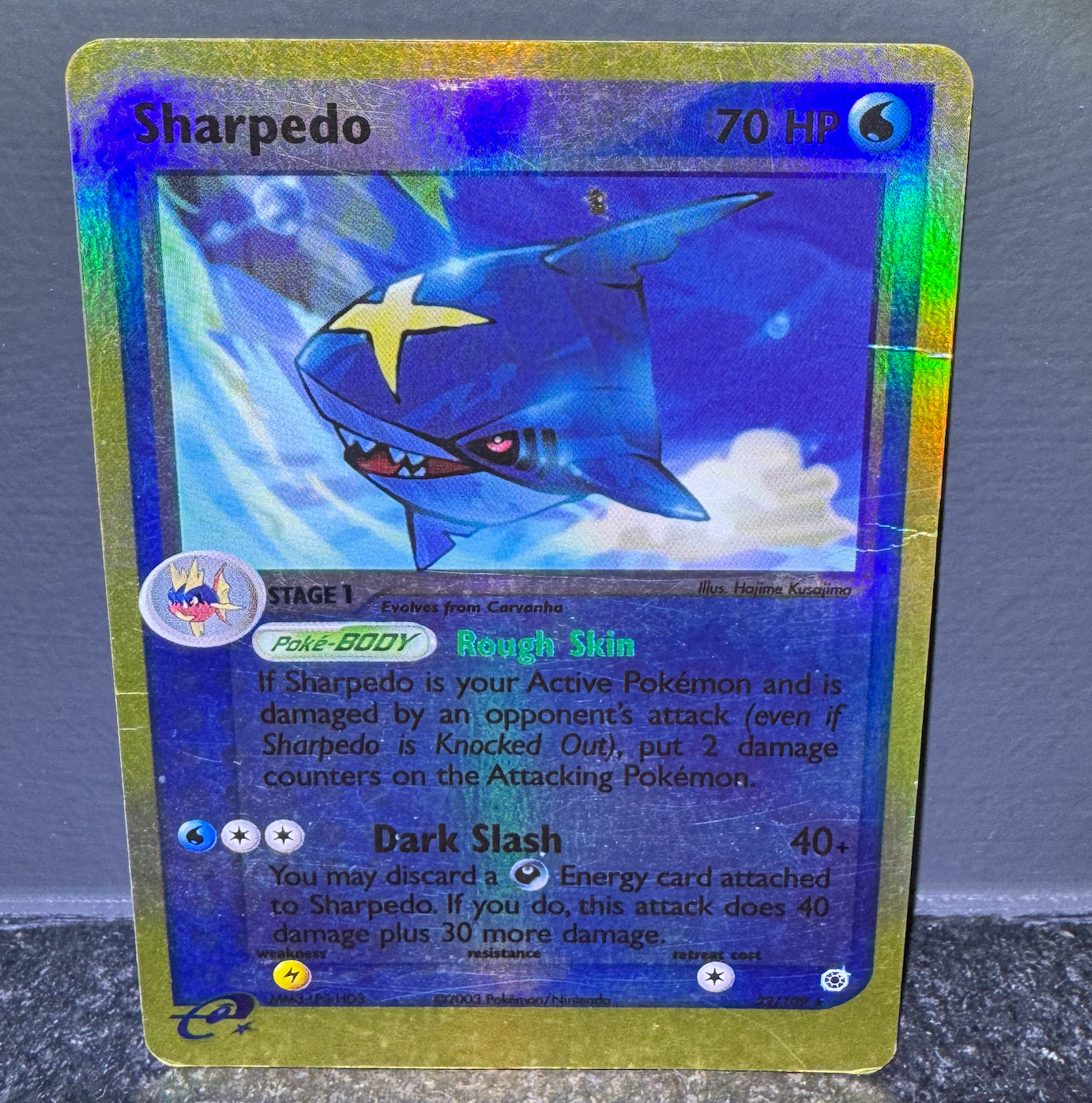Sharpedo 22/109 Ruby and Sapphire Reverse Holo Pokemon 2003