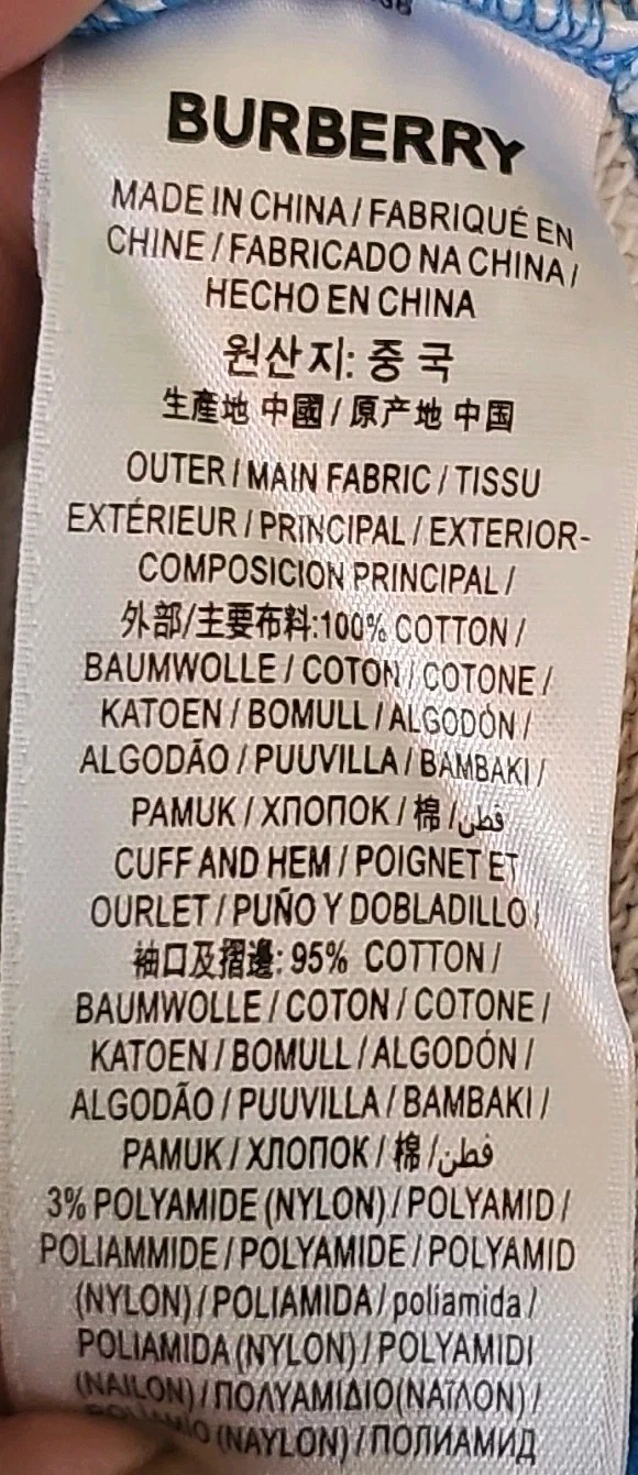 ? BURBERRY Felpa con Cappuccio Monogram Manica Lunga TG. Small Splendida Uomo Donna Bambino