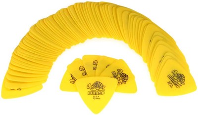 Dunlop 431R073 Tortex Triangle Guitar Picks .73mm Yellow 72-pack