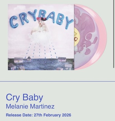 Melanie Martinez Cry Baby Spilled Milk Liquid Vinyl LP Bad World Blood Records