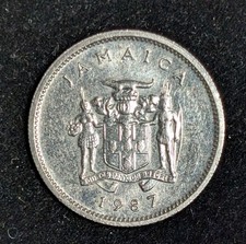 1987 Jamaica 5 Cent Circulated KM# 46