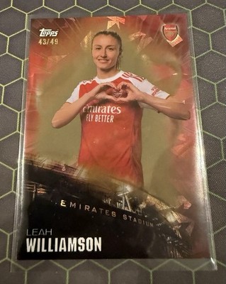 Leah Williamson /49 Topps Arsenal Team Set Emirates Stadium