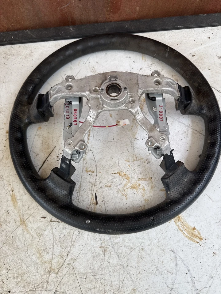 2007 Ford Ranger Black Steering Wheel Leather/Vinyl 4-Spoke #B148 - image 2 of 4