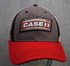 Tom Coopers Truckers Cap, Hat Case IH  Two Tone Distressed mesh back