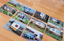 10x Foto DDR Wohnwagen Urlaub Vorbereitung Camping im IFA Bastei u. Skoda S 100