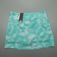 Adidas Ultimate365 Printed Golf Skort 16" Women's Size M Pure Teal
