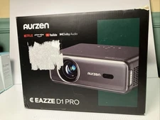 EAZZE D1 Pro Smart Projector with WiFi and Bluetooth, 20W Speaker, Dolby Audio