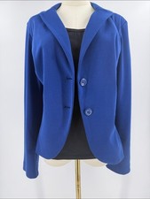 Cobalt Blue Two-Button Notch Collar Blazer