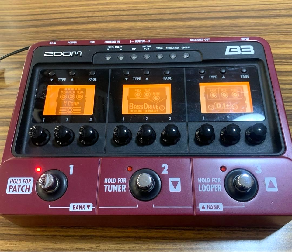 Zoom B3 Bass Multi Effects Processor Pedal Digital Modeling Unit Tested ...