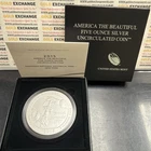 2015 America The Beautiful SARATOGA NATIONAL PARK 5 Oz Silver Bullion W/COA