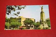Q. Elizabeth II  postcard 1960-70's , Keighley, Town Hall Square , Yorkshire