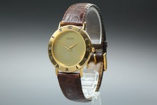 [Exc+5]  Gucci 3000.2.M 33mm Gold Dial Men's Watch From Japan