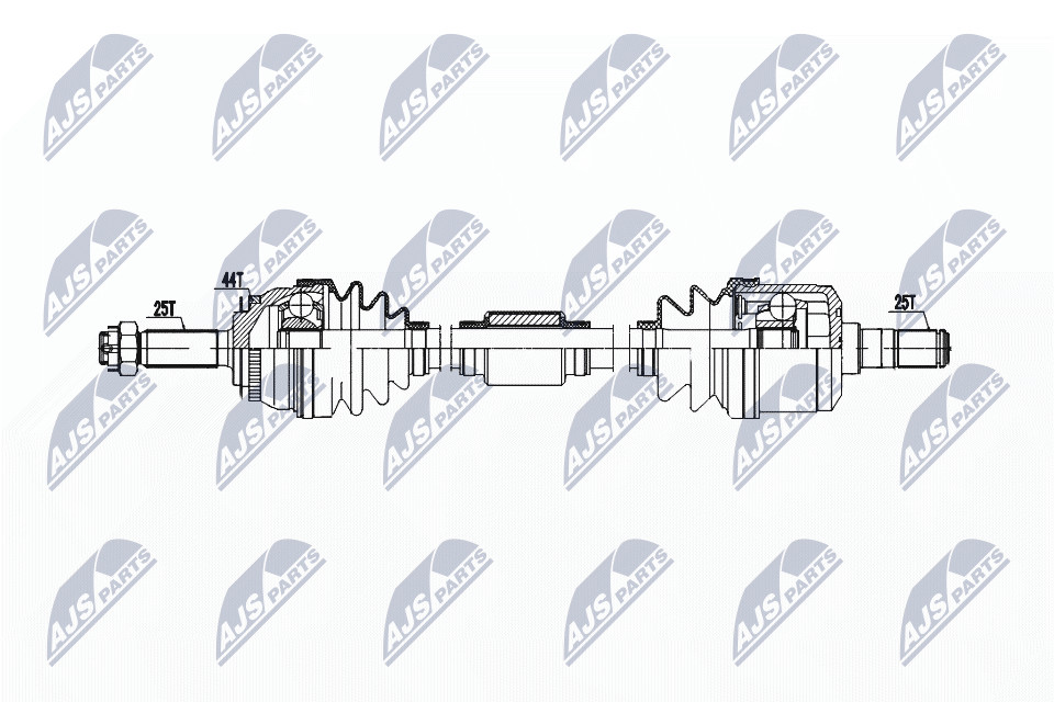 N.T.Y. NPW-HY-611.NTY Drive Shaft for HYUNDAI