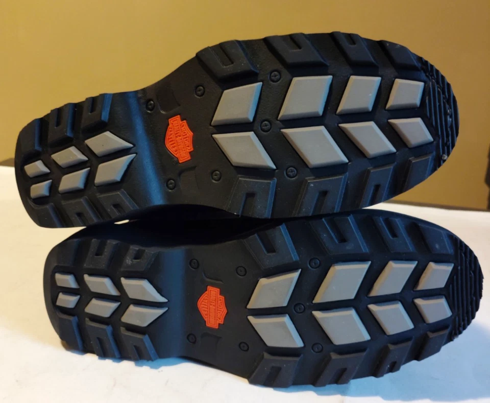 NEW Harley-Davidson Boxbury D93370 Men's Sz 9 M Motorcycle Black Boots Zip - Image 3 of 4