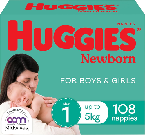 Huggies Newborn Nappies Size 1 (Up to 5Kg) 108 Count Size Name:Size 1 Style N... - Picture 10 of 12