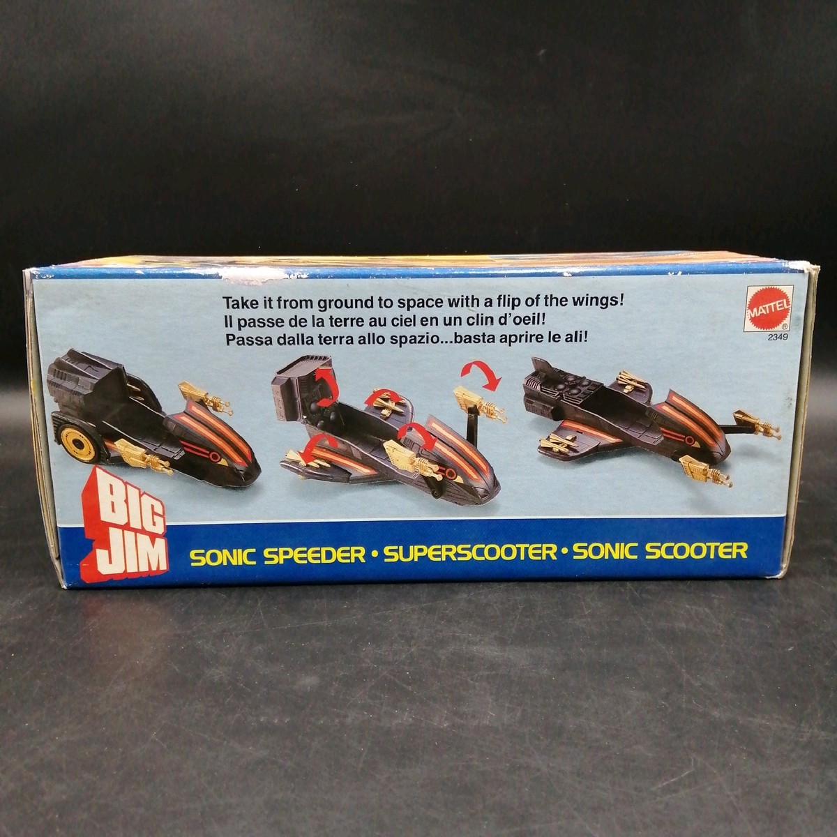 Big Jim Série Commando - Sonic Speeder / Superscooter Mattel, Neuf En Boite (ref.2349/REF9538)