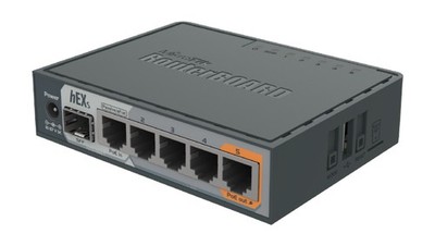 4752224002785 Router RB760IGS, 5x RJ45 1000Mb/s, 1x SFP, 1x USB MikroTik hEX S M