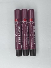 3 Burt's Bees Lip Balm, Moisturizing Lip Shimmer, FIG , 0.09 oz