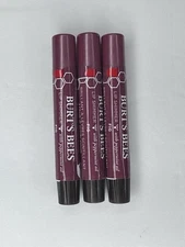 3 Burt's Bees Lip Balm, Moisturizing Lip Shimmer, FIG , 0.09 oz