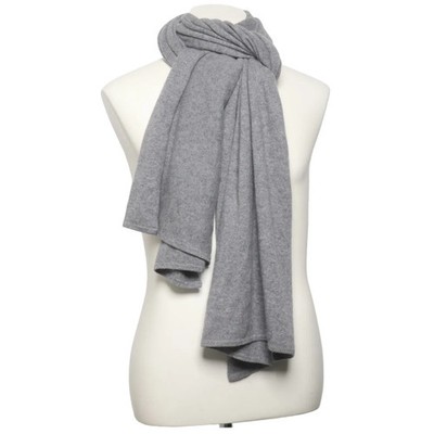 Soft Goat, Schal, Unisex (Erwachsene), Kaschmir, Grau, Einfarbig, 224 cm #EPv