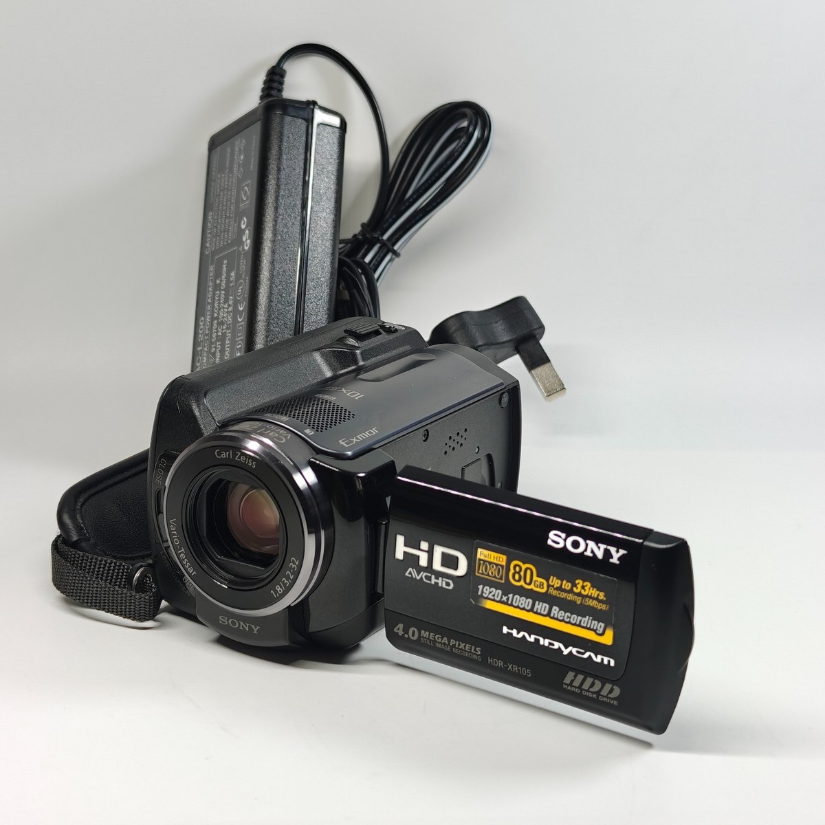 Sony Handycam HDR-XR105E Camcorder 80GB HDD Full HD 4MP 10x Zoom