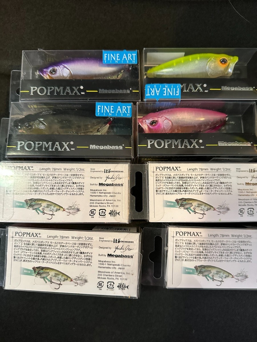Megabass PopMax 1/2 oz Topwater Popper Lure Choose Color All Limit