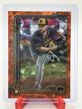 Topps 2025 Series 1 Colin Rea Orange Holofoil #75 /25 Milwaukee Brewers