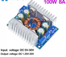 DC 5-30V 8A 100W Buck Boost Converter Step Up Down Adjustable 1.25-30V Module