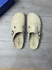 Birkenstock Boston Clog Sand Size 5 UK Regular Footbed Brand New with Box