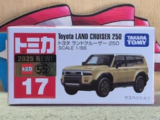 TOMICA #17 TOYOTA LAND CRUISER 250 1/66 SCALE NEW IN BOX [WYL] USA STOCK!!!
