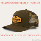 RINGERS WESTERN SCOTTY MILITARY GREEN & CAMO TRUCKER MESH SNAPBACK MENS CAP HAT