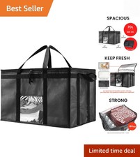 Insulated Bags for Food Delivery 3XL Grocery Shopping Cooler Bag, Pizza Deliv...
