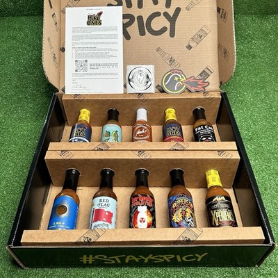 Hot Ones Complete Hot Sauce Set Gift Box 10 Pack Season 24 Last Dab NEW