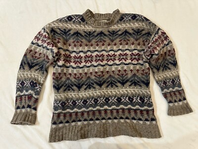 Vintage 90s Abercrombie & Fitch THE BIG SWEATER Large Wool